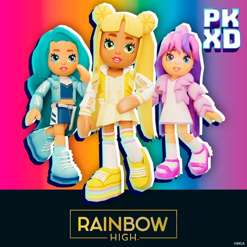 MGA Entertainment anuncia parceria com o jogo PK XD, da Afterverse, e traz  personagens de Rainbow High ao Metaverso - Teclando Web